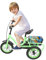 12 Zoll 3 Räder Dreirad Kinder Fahrräder Kinder Single Speed Dreirad Fahrrad Kinderfahrrad 3 Räder Fahrrad für Jungen/Mädchen, Hellgrünes