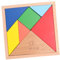 ibasenice 1 Schachtel Frühes Lernen Puzzle rätselbuch holzspielzeug rätsel knobeleien für holzspielsachen Holz-Tangram Tangram- Hölzern