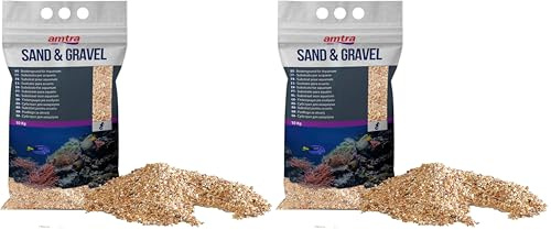 Amtra Gravel Aquarium Ornaments, 10 kg,Amber (Pack of 2)