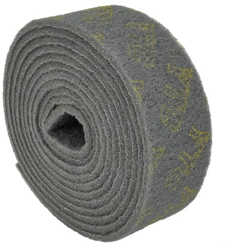 Rouleau de tampon à récurer en émeri 6 m pour nettoyer efficacement la vaisselle et enlever les taches (10 cm x 6 mètres)