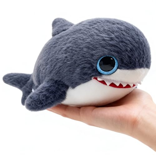 Gisqis Klein Baby Hai Kuscheltier Niedliches Weißer Hai Plüschtier 30CM | Süß kuscheltier hai, realistic weich stofftier, kuschelweiches für kinder geburtstage und besondere anlässe, inneneinrichtung