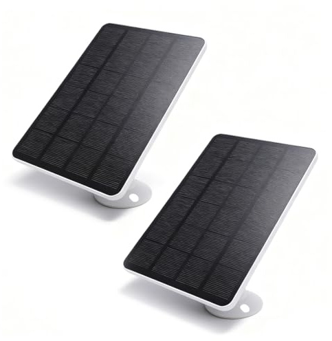 YUEHISY Solarpanel für Ring DoorBell, IP65 Kompatibel mit Ring Battery DoorBell Plus/Pro/Video DoorBell 2/3/4, Enthält 9,8 -Fuß -Kabel und Klammer