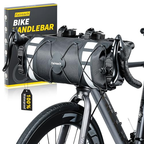 9,5L Fahrradtasche Lenker, 100% Wasserdichte Bikepacking Lenkertasche