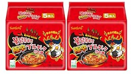 Samyang Buldak Extreme Hot Chicken Ramen 140g (Pack of 10) – Korean Extra Spicy Fire Noodles | Intense Heat Instant Ramen Multipack | Rich & Fiery Chicken Flavour | Quick & Easy to Cook