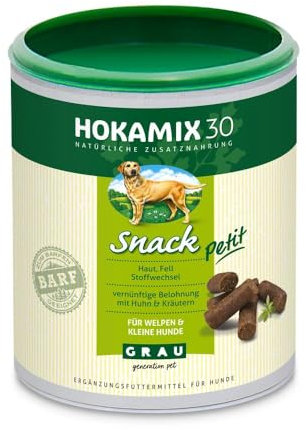 Grau HOKAMIX30 Snack Petit für Hunde - 400g