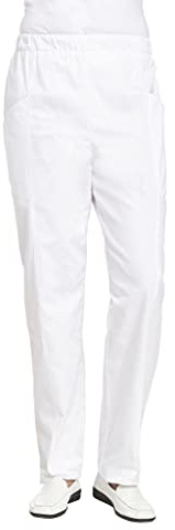 Leiber Damen-Hose - mit Rundumgummizug - weiß