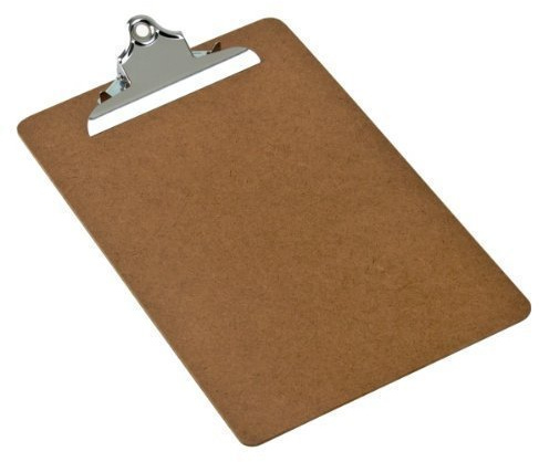 Pack Of 2 x Heavy Duty Clip Smooth Masonite A4 Plus Clipboards