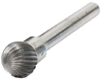 sourcing map 12mm x 10mm Individual Corte Bola Forma Tungsteno Carburo Rotativo Lima Taladro