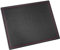 Läufer 37057 Concerto Mouse-Pad aus Leder, Echt Leder, schwarz, carbon, Ziernaht pink, Handgefertigt aus Echtleder in Deutschland, Mauspad aus Leder