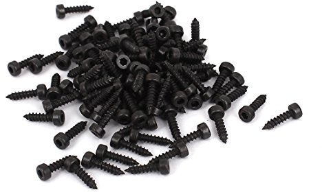 Sourcingmap 2mm x 8mm Threaded Carbon Steel Hex Head Self Tapping Screws 100pcs | Threaded carbon steel hex head