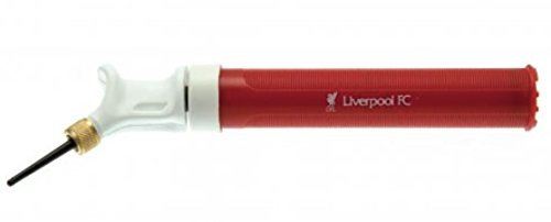 Liverpool Kids' Dual Action Portable Inflation Pump - Football Pump Also Suitable for Rugby, Basketball, Netball - Compact & Lightweight with Needle, for All Sports Balls - Official Licensed Product