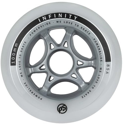 Powerslide 100mm 85a Infinity II Speedrolle klar-grau weiß, 100 mm