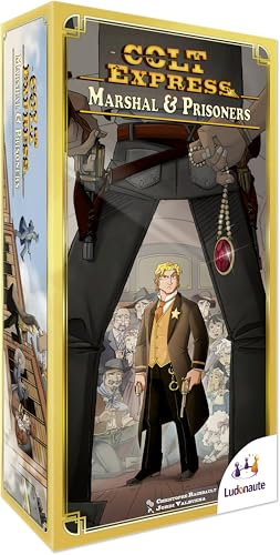Asmodee LUCOEX03FR Colt Express Marshal und Gefangene Gesellschaftsspiel, Mehrfarbig
