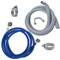 SPARES2GO Universal Drain Hose + Cold Fill Angled Pipe + Screw Clips for Washing Machine or Dishwasher