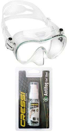 Cressi Adult Unisex F1 Frameless Diving/Snorkeling Mask with Premium Anti Fog, Gel for Diving Masks/Swim Goggles