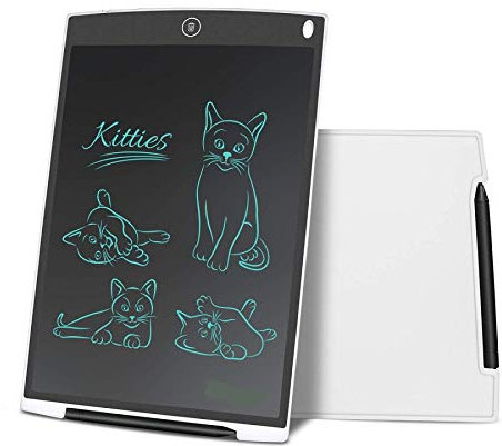 Tablet DE Escritura LCD 8,5 Pulgadas Pizarra Digital Escritura Pintura Dibujar Pizarra Regalos para NIÑOS (Negro)
