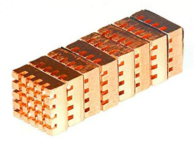 huicouldtool 8 Stück DDR RAM CPU reines Kupfer Laptop Lüfter Kühler Mini-Speicher Mainboard Thermo Leiter Kleber Kühlkörper