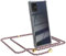 EAZY CASE Handykette kompatibel mit Samsung Galaxy A71 Handyhülle mit Umhängeband, Handykordel mit Schutzhülle, Silikonhülle, Hülle mit Band, Stylische Kette für Smartphone, Bordeaux Camouflage