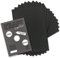 100x Kraftpapier schwarz Bastel- Bogen A6-105 x 148mm - Bastelpapier, Tonpapier, Buntpapier, Fotokarton, Postkarten aus Natur-Karton - 240 g/m²
