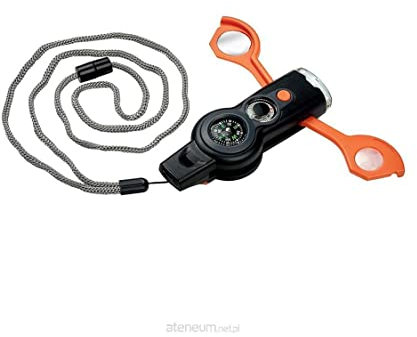 moses. Expedition Natur Survival-Tool 6 in 1, Multifunktionstool für Naturentdecker, Reisebegleiter für Outdoor und Camping, Schwarz-orange