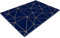 Chopping Boards | Glass Worktop Savers | Worktop Protectors Heat Resistant | Catering Chopping Boards | Chopping Boards Glass | Over The Sink Chopping Board | Large | Navy Gold Print