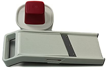 Tupperware Mando-Chef Junior Chef D202 Mandolino Küchenstar 38495 Râpe multifonction Blanc/rouge foncé