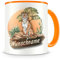 Samunshi® Kindertasse mit Namen Tasse Tiger Personalisierte Tasse mit Namen Kinder Kinderbecher mit Namen Kindergarten orange 300ml