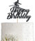 Black Snowboard Cake Topper, Extreme Snowboarding Snowboarder Birthday Party Supply