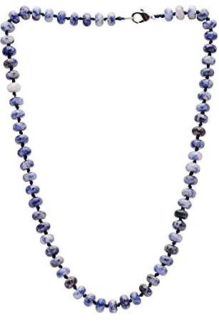 Treasure Bay Collier fait main pour femme en perles de pierres précieuses 8 mm, Gemme, Agate, aventurine, quartz