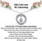 CERSLIMO 50 Geburtstagsgeschenk für Frauen/Freundin/Mama, Silberkette Damen 925 Sterling Silber Kette Kreis Zirkonia Anhänger Halskette 50.Geburtstag Geschenke Schmuck Muttertagsgeschenke