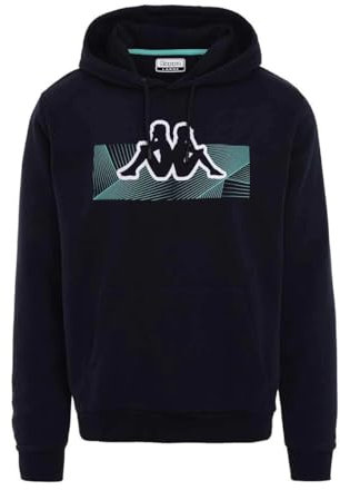 Kappa Eldyn Graphik, Maglia di Tuta Uomo, Blu, L