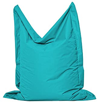 MB MILLINDABAG Rechteckig Sitzsack für Kinder Jugendliche und Erwachsene Beanbag Sitzen & Liegen Indoor & Outdoor Gaminggeignet & bereits gefüllt Sitzkissen (Türkis, M - 100 X 145 cm)