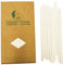 Lot de 100 pailles biodégradables en papier blanc pur pour café glacé, anniversaire, mariage, décoration de fête