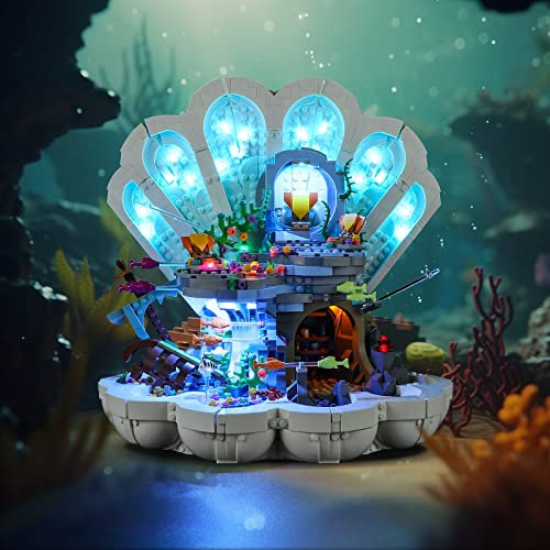 LIGHTAILING Led Licht für Lego- 43225 Arielles königliche Muschel – Beleuchtungsset Kompatibel Mit Modell (Lego Bausteinen Modell Nicht enthalten)