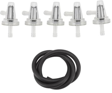 Filtro Carburante in Linea per Benzina, 90 Gradi ad Angolo Retto, 1/4 6mm 7mm, Compatibile con DT100 DT125 DT175 BW350 BW50 BW80