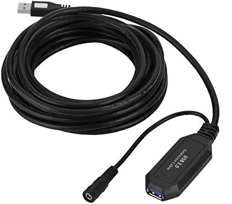 Cable de Extensión USB 3.0, Cable de Súper Velocidad de 15 M / 5 Metros, Cable de Extensión USB 3.0 Tipo A Macho A A Hembra USB 2.0, Velocidades de Transferencia de hasta 5 Gbit/s