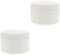 Holibanna 2Pcs White Porcelain Jewelry Box Ceramic Canister with Lid Ceramic Jewelry Case Earrings Ring Dish Wedding Ring Holder Trinket Jewelry Plate Ceramics Storage