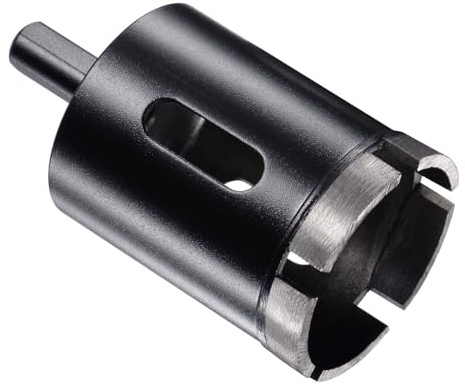 CoCud Diamond Core Drill Bit, 45mm Dia Triangle Shank, Tiles Stones Marble Concrete Dry/Wet Hole Saws Black - (Applications: for M10 Angle Grinder), 1-Piece