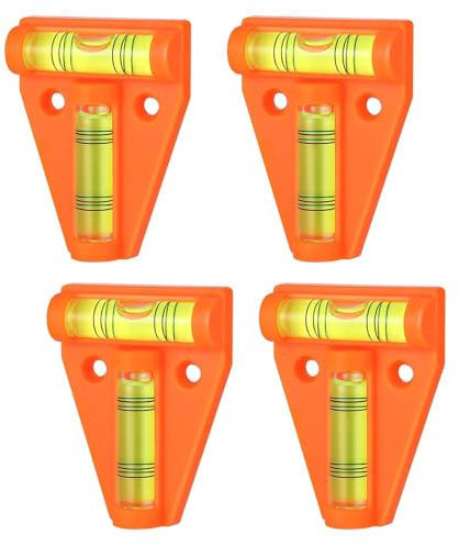 PLATEYTR 4 Stück Wasserwaage Klein, Mini Wasserwaage, Wohnmobil Gadgets, Wohnwagen Wasserwaage, Ideal für Wohnmobil, Gadgets und Mehr - Perfektes Gadget für Präzise Messungen