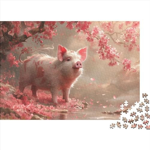 The Pig 1000-teiliges Puzzle Für Erwachsene Kinder Lernspiel Spielzeug Geschenk Puzzle Für Erwachsene Und Kinder Ab 14 Jahren 1000pcs (75x50cm)