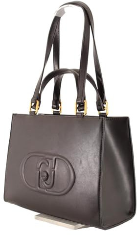 Liu Jo Damen Schultertasche/Handtasche/Tote Bag RUBINO Schwarz Kunstleder - zu mind. 20% recyceltes Material, Größe:-, Farbauswahl:schwarz