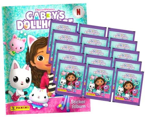 Panini Gabby's Doolhouse Sticker - Sammelsticker (2024) - 1 Album + 15 Tüten