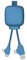 Multi-Connector-USB-Kabel 4-in-1 - Universalladegerät Und Externe Batterie 3000 mAh Aus Recyceltem Kunststoff - Xoopar Gamma Lite Orange