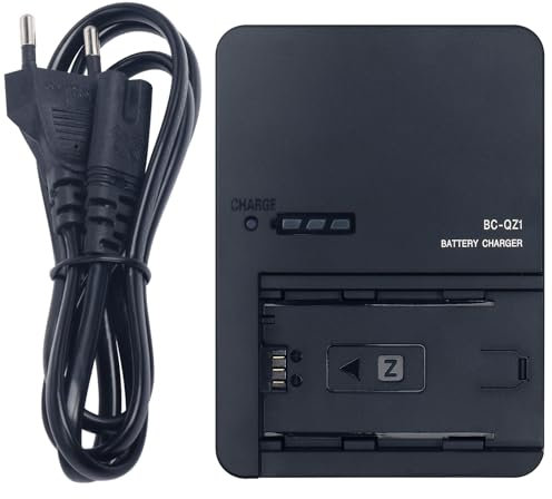BC-QZ1 Batterieladegerät für Sony NP-FZ100 Akku kompatibel mit Sony A1 A1II A7C A7CR A7S A7R IV A7 IV A9/II A9R A9S A6600 A6700 FX3 FX30 ZV-E1 ZV-E10 II Digitalkameras Power