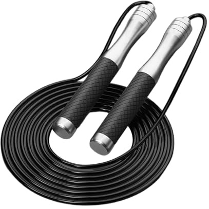 Culinavog Springseil Erwachsene Fitness, Verstellbare Springseil mit Rutschfestem Griff, Seilspringen mit Silikongriff für Erwachsene, Seilspringen Lang für Herren, Damen, Erwachsene