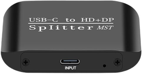 Doppelter Monitor Adapter Für Laptop USB C Auf Ethernet Adapter Mit | Multifunktions-Adapter mit Flexibler Anpassung für Computer, Desktop-PCs & TV Geräte
