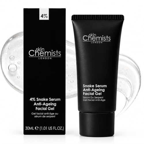 skinChemist Snake Serum Gesichtsgel 30ml – Mit SYN-AKE – Straffendes & Glättendes Gel für Faltenreduzierung und Jugendlichere Haut - Vegan