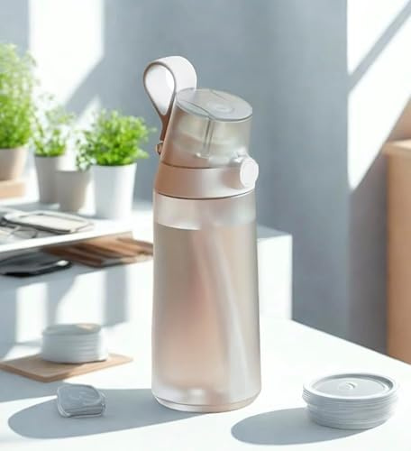 Hydration Bundle – 600ml Aromatic Water Bottle & Reusable Drinking Bottle with Flavor Pods incl. 3 Pods - Water Bottle - Flavor Water - Back to Schook Deal - Sipper - White