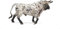 Deqube- Bravo Ensabanado Trotando Figura de Toro, Color blanco, 17x8x4,2 (90110003) , color/modelo surtido