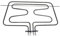 Resistenza grill superiore 3050 W (1050 W + 2000 W) Forno, Piano cottura C00141175 ARISTON HOTPOINT